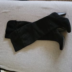 RESTRICTED LONG SUEDE BOOTS